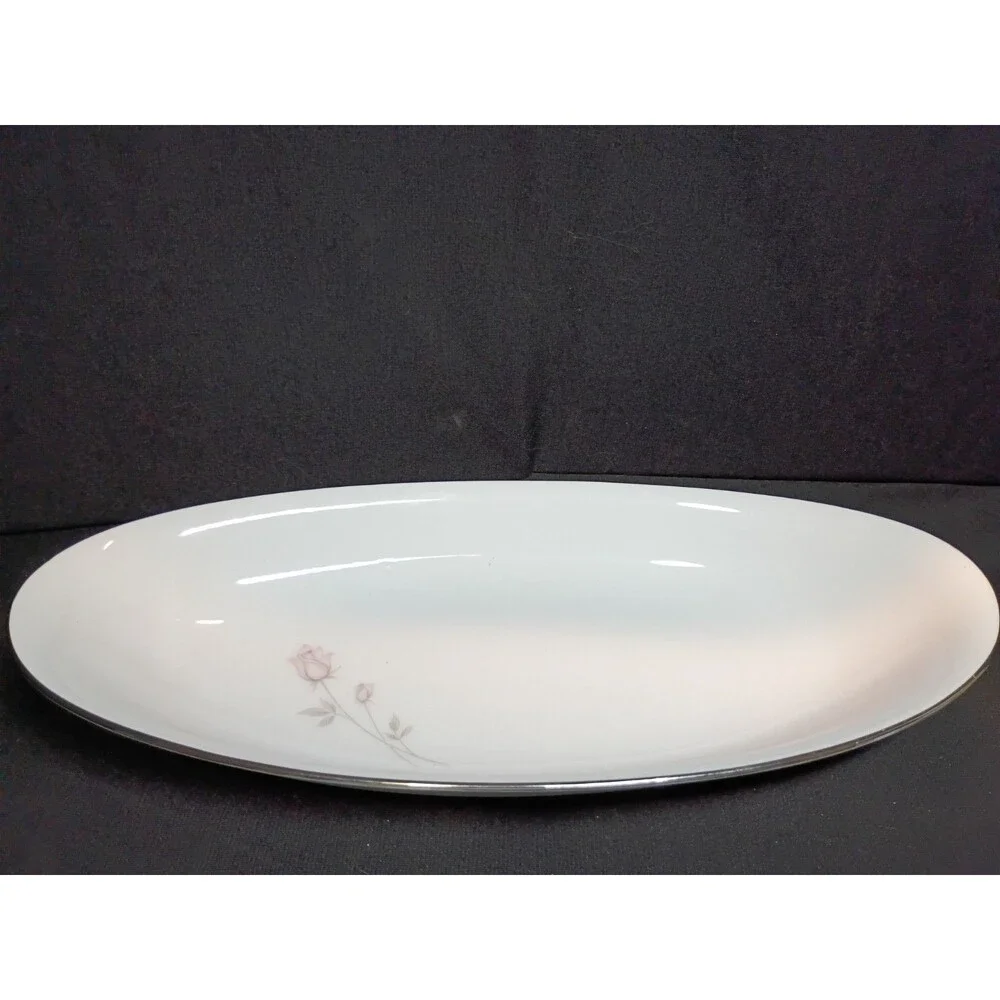 Vintage Noritake Pasadena 6311 Relish & Celery Dishes, Set of 2 - Pink Rose